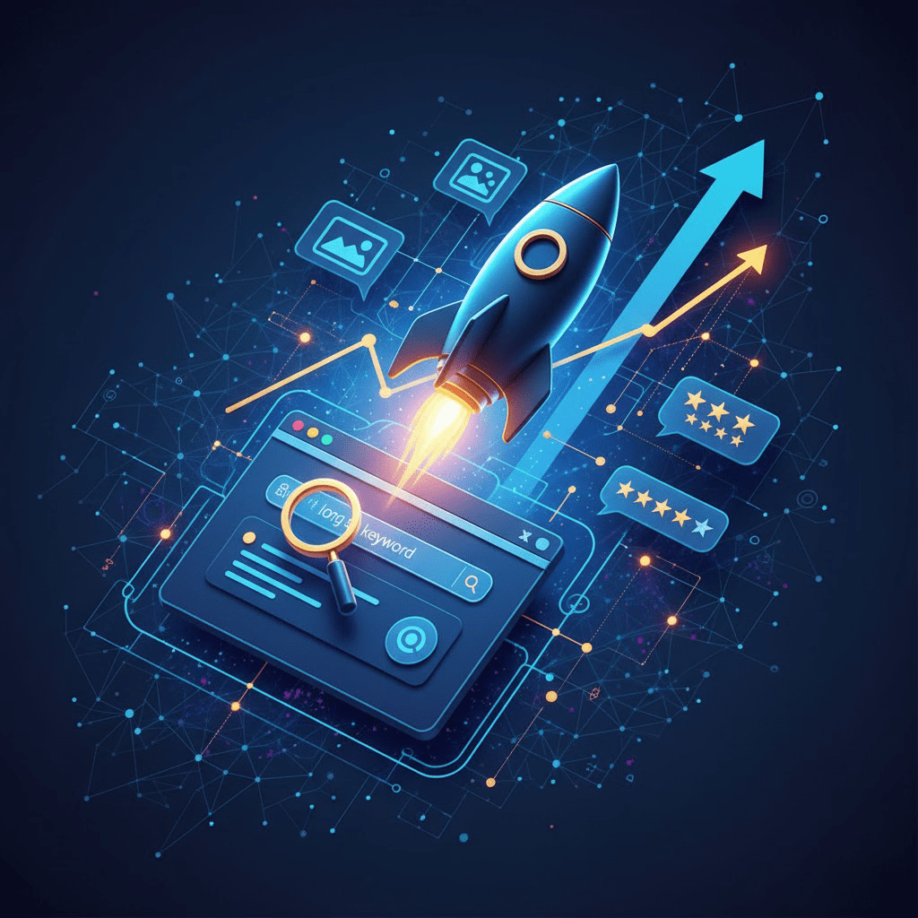 E-Ticaret ürün sayfası optimizasyonunu temsil eden bir başlık görseli