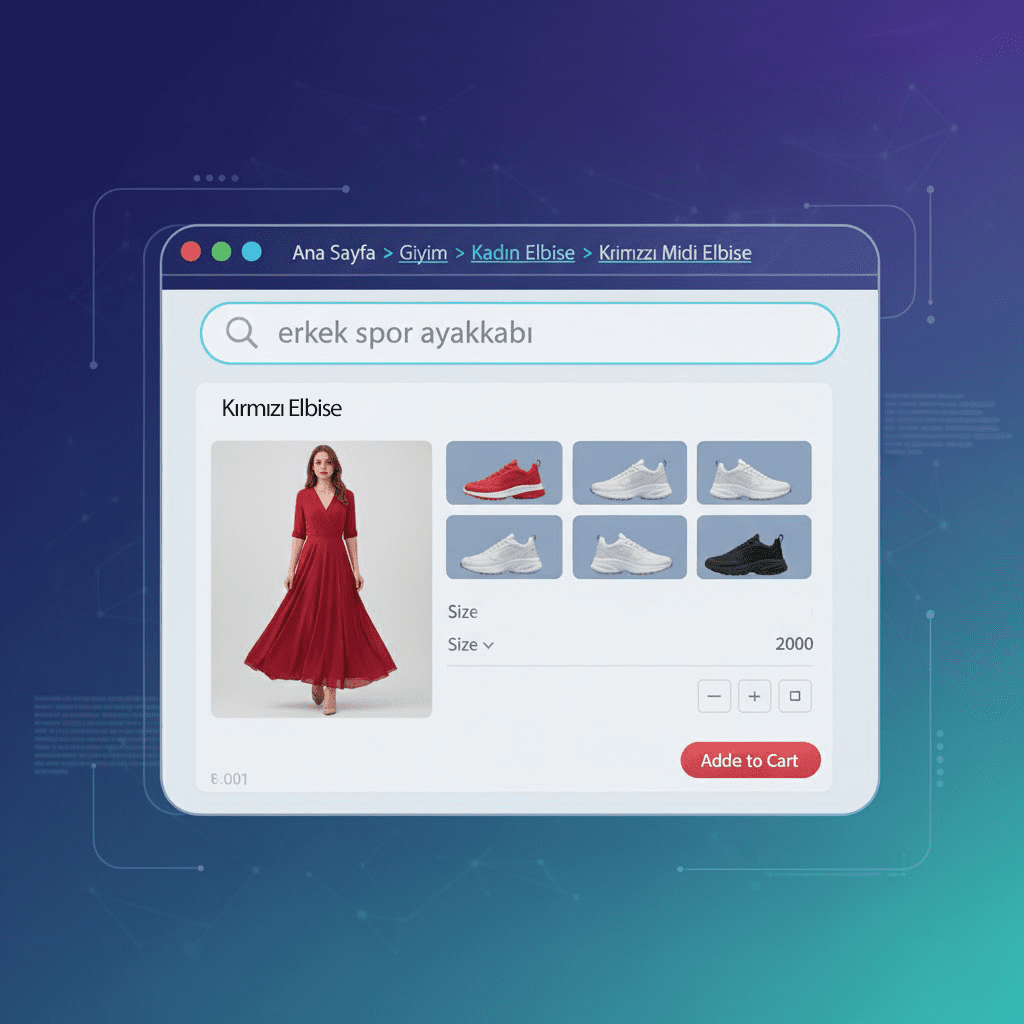 Kategori Sayfası için Breadcrumb Navigasyon Örneği