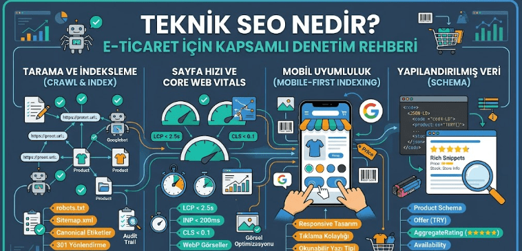 Teknik SEO Nedir E-Ticaret Siteleri İçin Temel Kontrol Noktaları