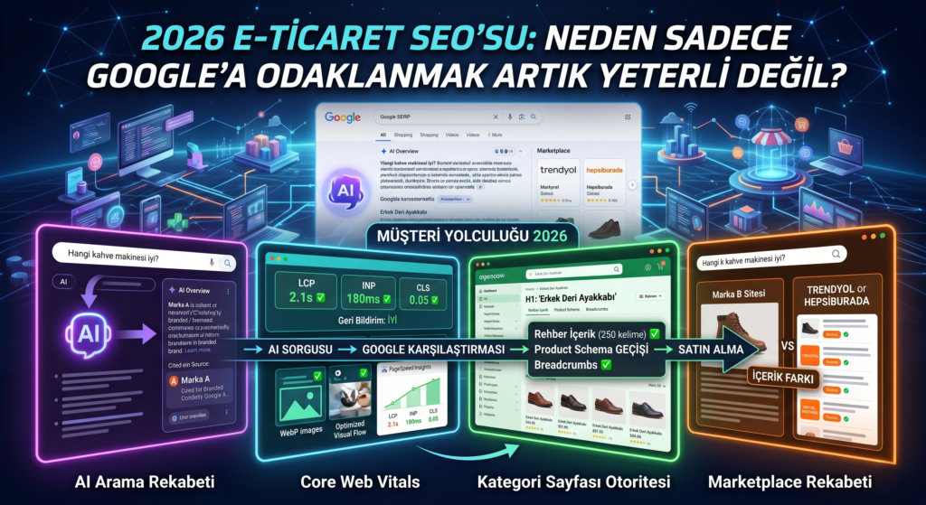2026 E-Ticaret SEO'su Neden Sadece Google'a Odaklanmak Artık Yeterli Değil