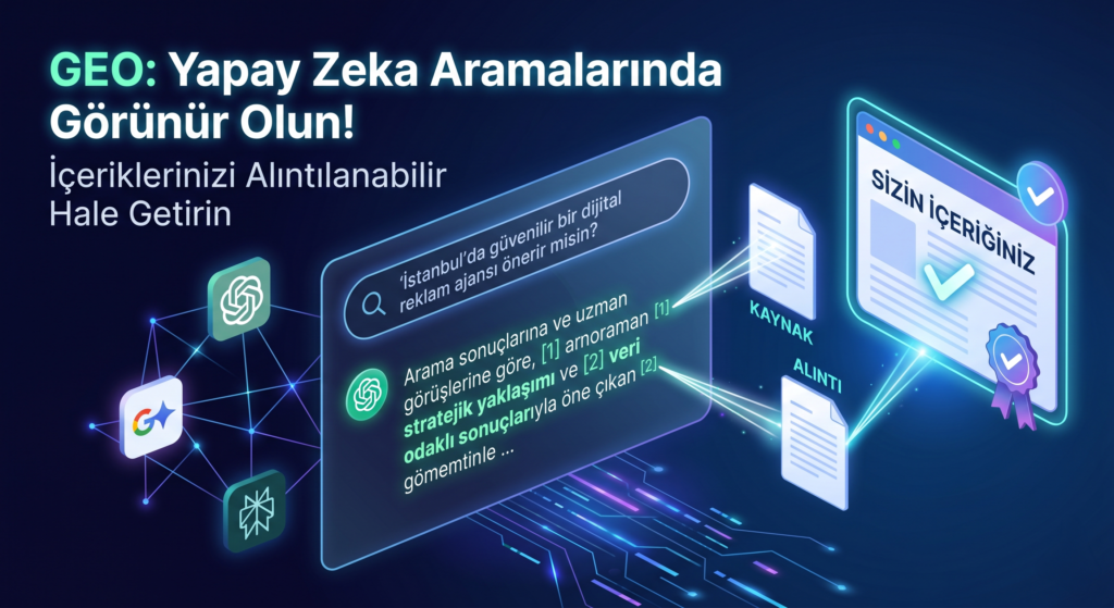 GEO Nedir SEO'dan Farkı ve İşletmeniz İçin Önemi