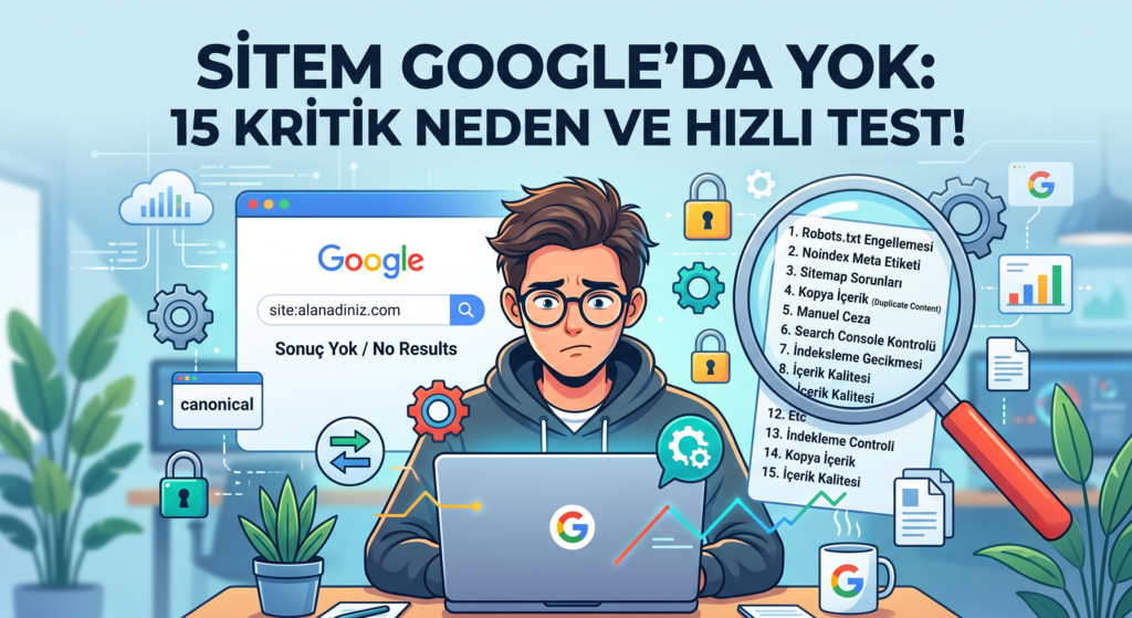 Web Siteniz Neden Google'da Çıkmıyor 15 Olası Neden ve Çözümü