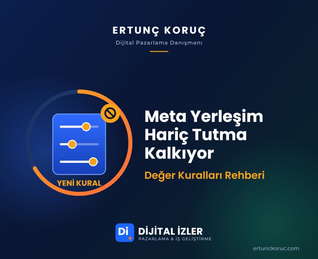 Meta Yerleşim Hariç Tutma Kalkıyor: Değer Kuralları Rehberi